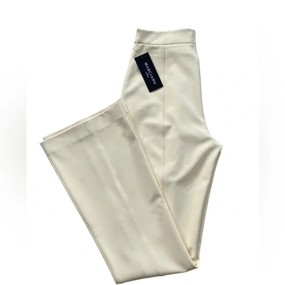 Marciano Soft Yellow Flared Pants - Size L - Picture 6 of 10